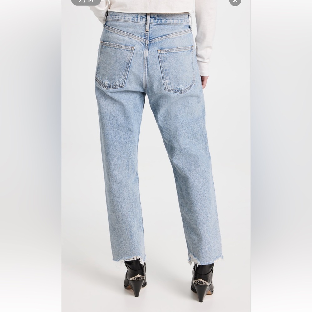 NWT AGolde 90s mid-rise loose straight jeans - Picture 2 of 6